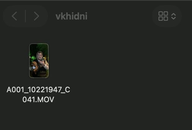 Відео в папці vkhidni